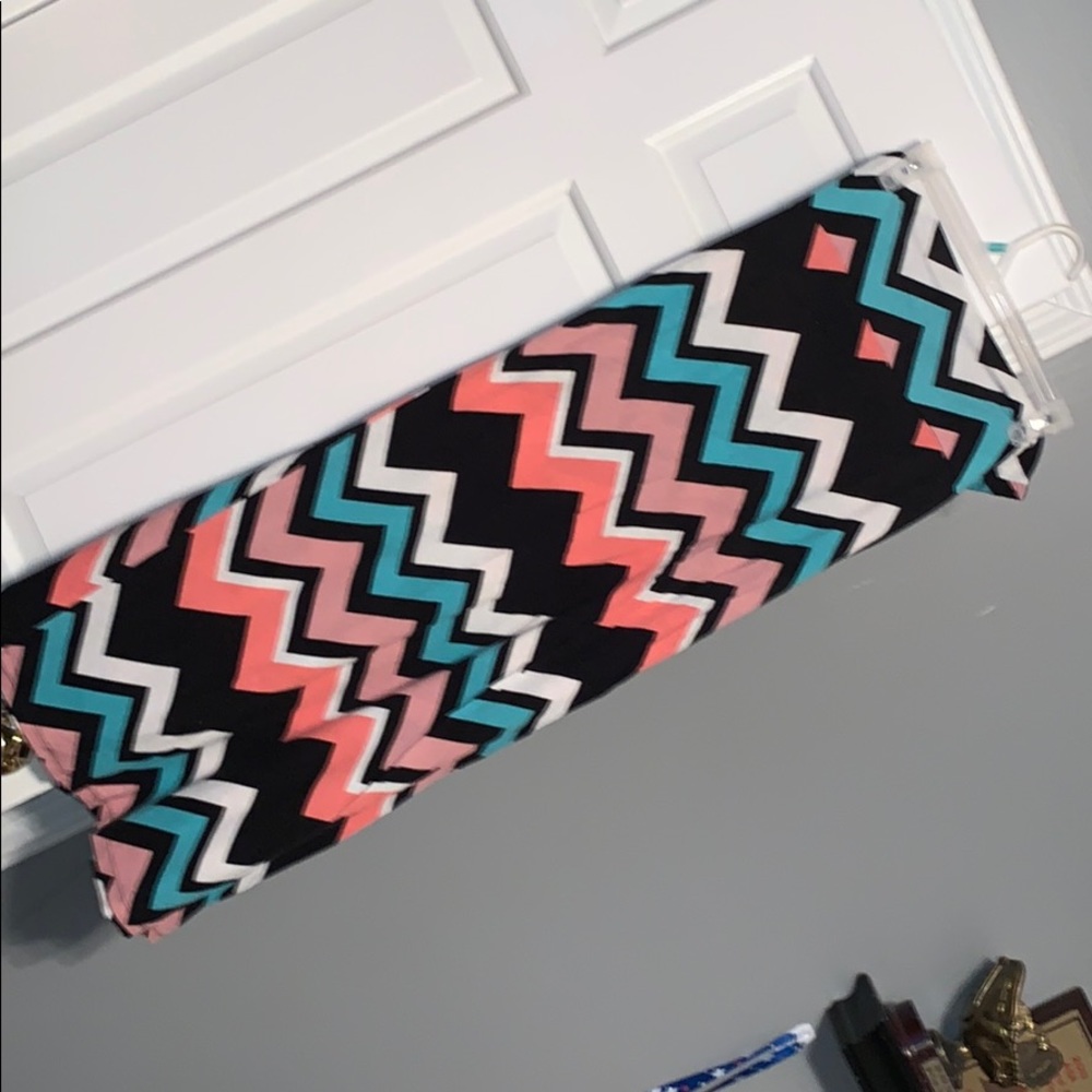 Chevron maxi skirt